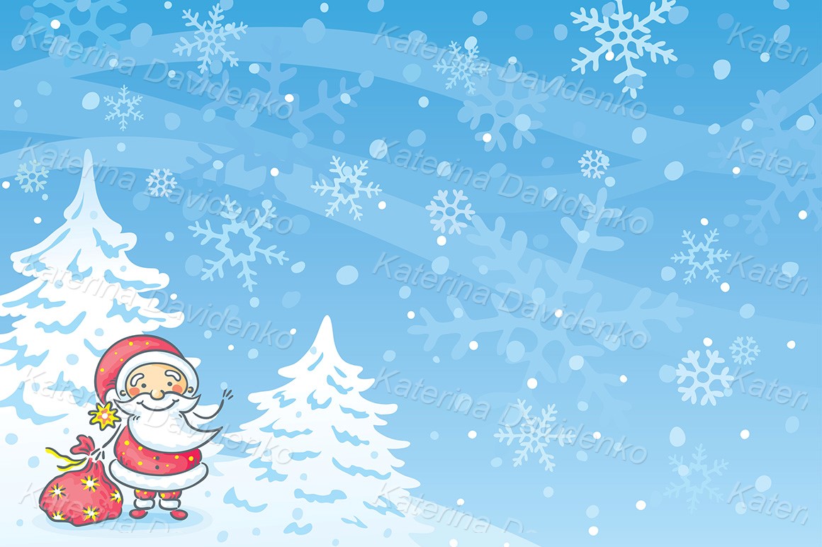 Santa Claus - christmas card