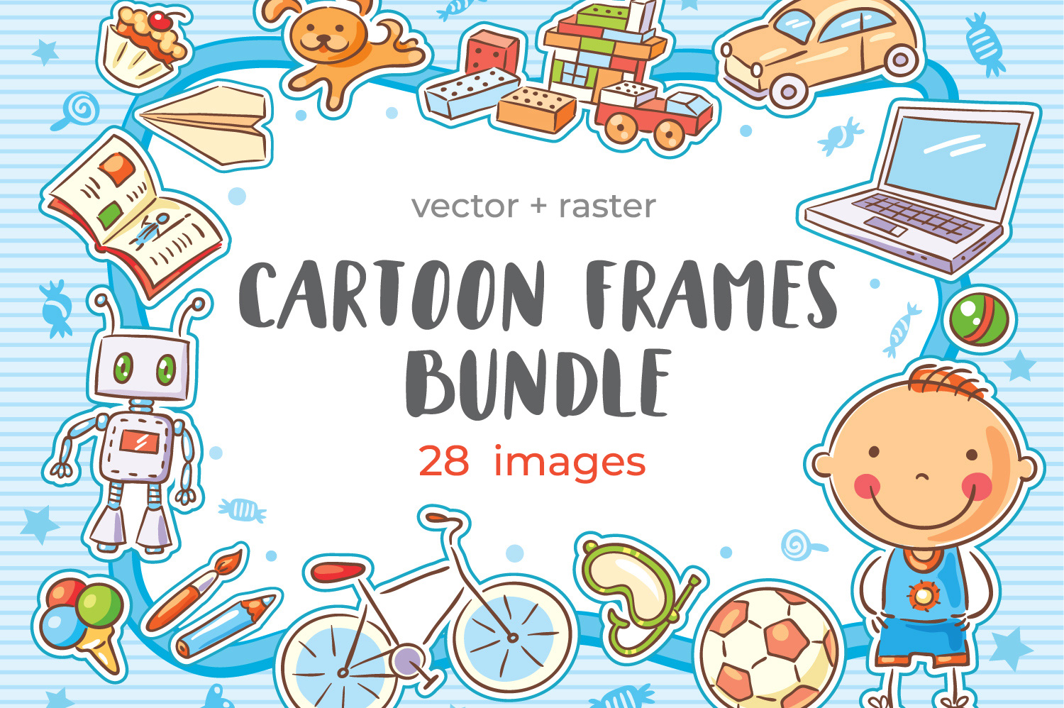 Cartoon frames bundle