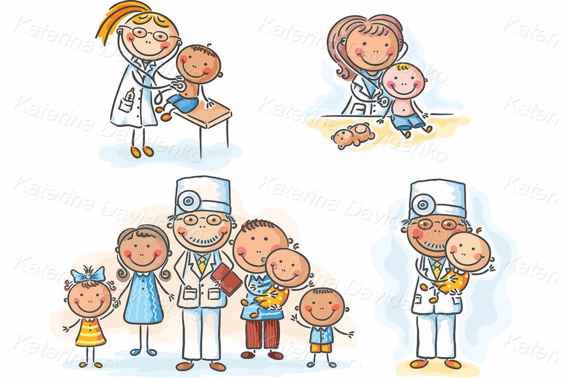 Family doctor clipart