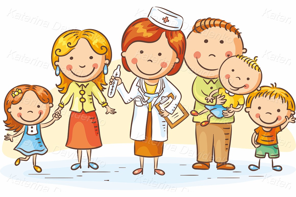 Healthcare clipart Cartoon family doctor
